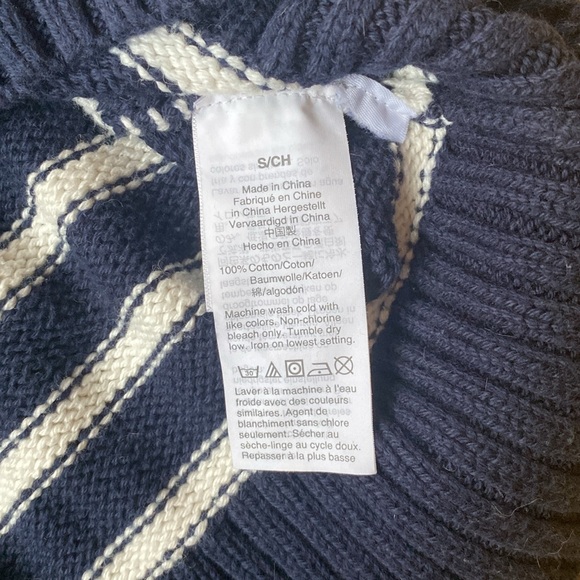 J. Crew Striped Shawl-collar Pullover Knit Sweater - Picture 5 of 5